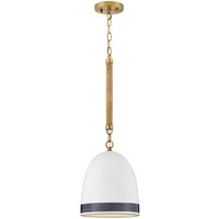 Hinkley Nash Dome Pendant Ceiling Light Traditional Heritage Brass 1x E27