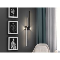 ZigZag Integrated LED Wall Lamp Black 4 Light 3000K