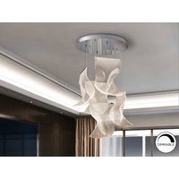 Velos Cluster Pendant Ceiling 5 Light Chrome LED 3000K