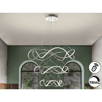 Molly Pendant Ceiling Light Chrome LED 3000K Dimmable