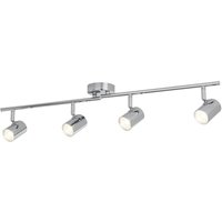 Rollo Integrated LED 4 Light Spotlight Bar Chrome