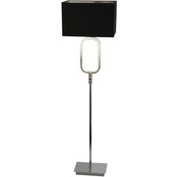 Aura Chrome Floor Lamp, 1 X E27 Holder And LED, Crystal Glass