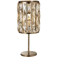 Bijou Table Lamp Antique Brass, Champagne Glass