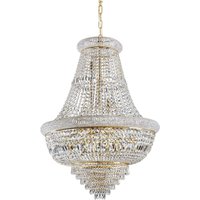 Dubai Indoor Ceiling Chandelier Pendant Lamp 24 Lights Gold, E14