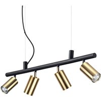 Dynamite Indoor 4 Lights Spotlight Ceiling Pendant Lamp Brass Satin, GU10