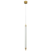 Veyra Slim Pendant Ceiling Light Brushed Gold LED 3000K Dimmable