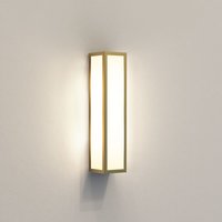 Salerno Bathroom Flush Wall Light Natural Brass IP44, LED E14