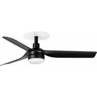 Mini Punt Recessed 90cm LED Ceiling Fan Matt Black CCT