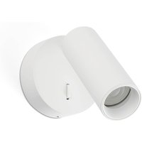 Stan Slim Reading Wall Light White GU10 with Switch