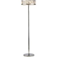 Torre Floor Lamp 5 Light Polished Chrome, Crystal