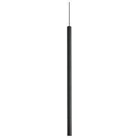 Look 40cm Slim Pendant Ceiling Light Black 1x LED 220lm 3000K