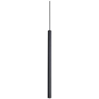 Look Square Slim Pendant Ceiling Light Black 1x LED 220lm 3000K