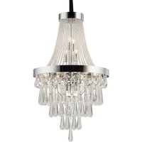 Sophia Ceiling Pendant Chandelier 13 Light Polished Chrome, Crystal