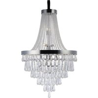 Sophia Ceiling Pendant Chandelier 17 Light Polished Chrome, Crystal