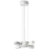 Set Up Multi Arm Pendant Ceiling Light White 4x E27