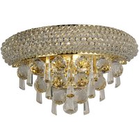 Alexandra Wall Lamp Small 2 Light French Gold, Crystal