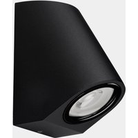 Eko Inclined Outdoor Wall Down Lamp Black LED 6.1W 3000K IP66 Phase Cut Dimming