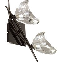 Eclipse Wall Lamp Switched 2 Light G9, Black Chrome
