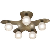 Loop Ceiling 5 Light G9 ECO, Antique Brass
