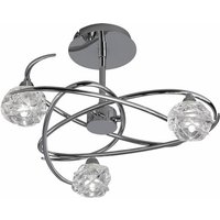 Maremagnum Semi Flush Ceiling 3 Light G9, Polished Chrome