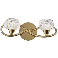 Maremagnum Wall Lamp Switched 2 Light G9, French Gold