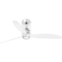 Mini-Tube LED Transparent Ceiling Fan with DC Motor, 3000K