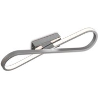 Bucle Wall Lamp 20W LED 3000K, 1750lm, Polished Chrome, White, Frosted Acrylic