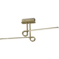 Cinto Semi Flush Ceiling Light 20W LED, 3000K, 1600lm, Antique Brass