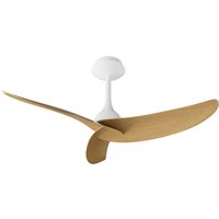 Ipanema 1m 32W Triple Blade Ceiling Fan (No Light), Remote Control, White/Wood, 5yrs Warranty
