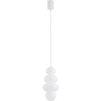 Orlando Plus Slim Pendant Ceiling Light Opal White Gloss, Opal Matte G9, IP44