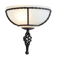 Pembroke 1 Light Indoor Wall Uplighters Black, E27