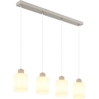 Trent Bar Pendant Ceiling Light Matt Sand 4x E27