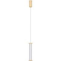 Pheme Slim Pendant Ceiling Light Brushed Gold Triac Dimmable LED 6W 398lm 2700K