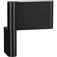 Flusso Up & Down Wall Lamp Sandy Black LED 5W 189lm 3000K Switch On/Off