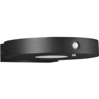 Aigo Outdoor Wall Down Lamp Dark Anthracite LED 2W 145lm 3000K IP65 Solar PIR Sensor