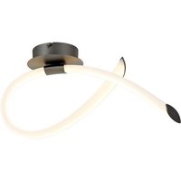 Armonia Wall Lamp Loop, Dimmable, 18W LED, 3000K, 1350lm, Titanium, Frosted Acrylic