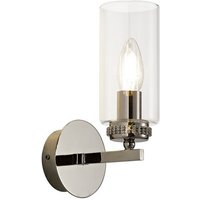 Seward Wall Lamp Switched, 1 x E14, Polished Nickel