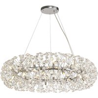Salisbury Ceiling Pendant 26 Light G9 Polished Chrome, Crystal