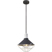 Oswegatchie Ceiling Pendant, 1 Light E27, IP65, Anthracite, Matt White
