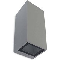 Afrodita 2 Light Outdoor Up Down Wall Light Grey IP65, GU10