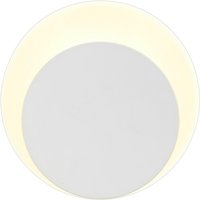 Altona Magnetic Base Wall Lamp, 12W LED 3000K 498lm, 15, 19cm Round Bottom Offset, Sand White, Acrylic Frosted Diffuser