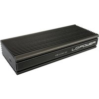 LC-Power LC-M2-C-NVME-2X2 M.2-NVMe-SSD-Gehäuse, USB 3.2 Gen.2x1, schwarz