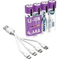 ANSMANN 1311-0028 Li-Ion Akkus Micro AAA Typ 500