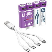 ANSMANN 1312-0036 Li-Ion Akkus Mignon AA Typ 2000