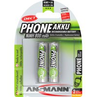 ANSMANN 5030902 NiMH-Akku Mignon AA, Phone DECT, 800mAh, 2er-Pack ANSMANN 5030902 NiMH-Akku Mignon AA, Phone DECT, 800mAh, 2er-Pack
