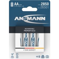 ANSMANN 5035212 NiMH-Akku Mignon AA, 2850mAh, 4er-Pack ANSMANN 5035212 NiMH-Akku Mignon AA, 2850mAh, 4er-Pack