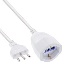 InLine® Strom-Verlängerung Schutzkontakt ITALIEN Stecker L / Buchse F, 10m