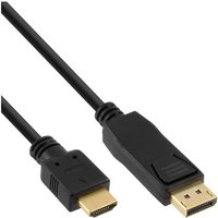 20er B-Pack InLine® DisplayPort / HDMI Konverter Kabel, schwarz, 3m