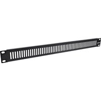 InLine® 19 Blindplatte perforiert, 2 HE, RAL 9005 schwarz