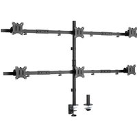 InLine® Tischhalterung, für 6x LCD-/LED-Display bis 81cm (32), max. 7kg